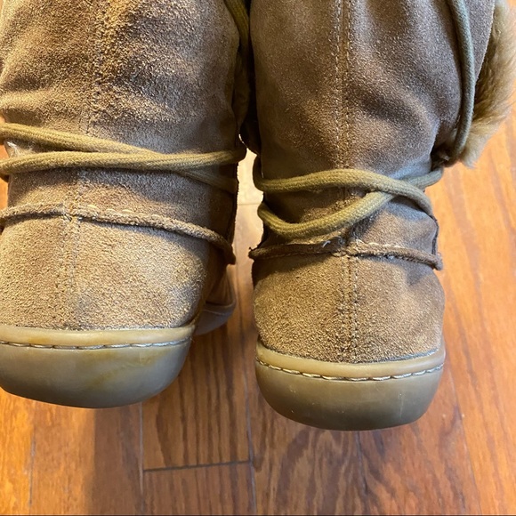 Steve Madden Igloo Suede Moccasin Winter Boots Size 8 - Picture 10 of 14